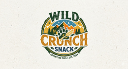 WILD CRUNCH SNACK ADVENTURE FUEL | EST. 2024 logo