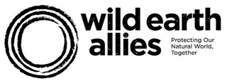 WILD EARTH ALLIES PROTECTING OUR NATURAL WORLD, TOGETHER logo
