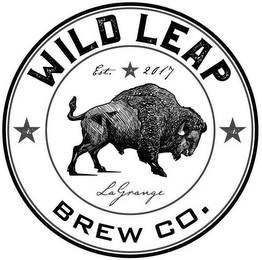 WILD LEAP BREW CO. EST. 2017 LAGRANGE logo