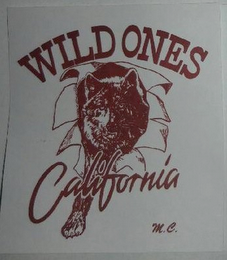 WILD ONES CALIFORNIA M.C. logo
