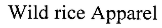 WILD RICE APPAREL logo