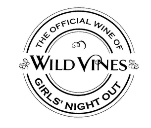WILD VINES THE OFFICIAL WINE OF GIRLS' NIGHT OUT logo