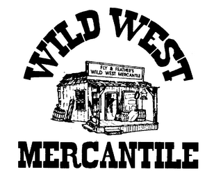 WILD WEST MERCANTILE FLY & FEATHER'S logo