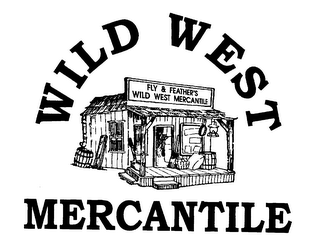 WILD WEST MERCANTILE FLY & FEATHERS WILD WEST MERCANTILE logo