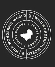 WILD WONDERFUL WORLD WILD WONDERFUL WORLD 2018 IGNITE CHANGE IGNITE CHANGE logo