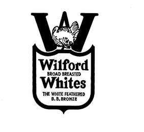 WILFORD BROAD BREASTED WHITES THE WHITE FEATHERED B.B. BRONZ E logo