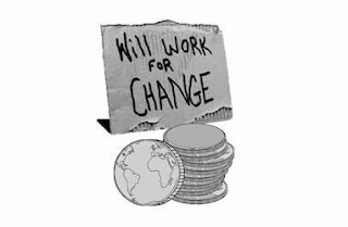 WILL WORK FOR CHANGE logo