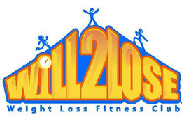 WILL2LOSE WEIGHT LOSS FITNESS CLUB.COM logo