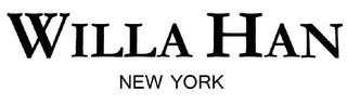 WILLA HAN NEW YORK logo
