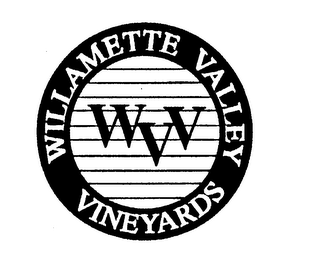 WILLAMETTE VALLEY VINEYARDS WVV logo