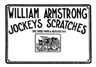 WILLIAM ARMSTRONG JOCKEYS SCRATCHES THE SHEET WITH A REPUTATION logo