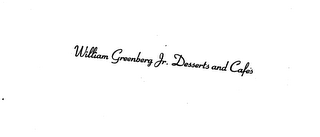 WILLIAM GREENBERG JR. DESSERTS AND CAFES logo