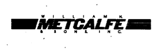 WILLIAM H. METCALFE & SONS, INC. logo