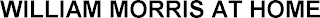 WILLIAM MORRIS AT HOME logo