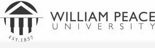 WILLIAM PEACE UNIVERSITY EST. 1857 logo