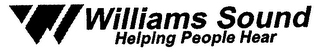 WILLIAMS SOUND HELPING PEOPLE HEAR logo