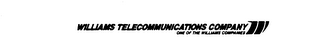 WILLIAMS TELECOMMUNICATIONS COMPANY ONE OF THE WILLIAMS COMPANIES W logo