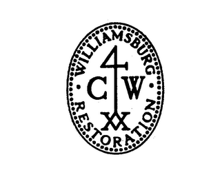 WILLIAMSBURG RESTORATION 4 C W XX logo