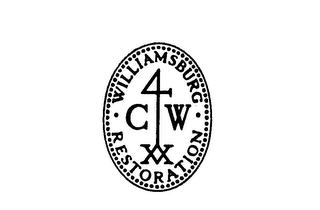 WILLIAMSBURG RESTORATION 4 C W XX logo