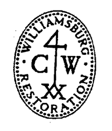 WILLIAMSBURG RESTORATION 4 C W XX logo