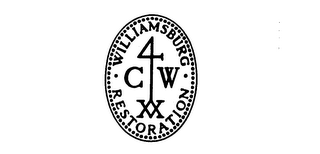 WILLIAMSBURG RESTORATION 4 CW XX logo