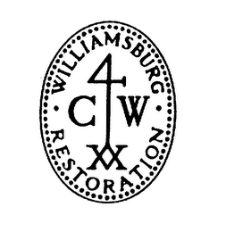 WILLIAMSBURG RESTORATION CW 4 XX logo