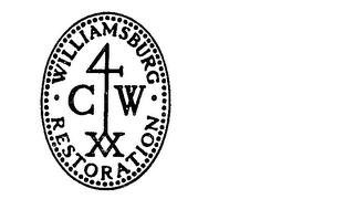 WILLIAMSBURG RESTORATION CW 4 XX logo