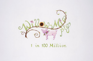 WILLOW-MIA PIG 1 IN 100 MILLION logo