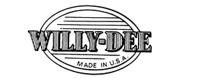 WILLY-DEE MADE IN U.S.A. logo