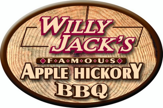 WILLY JACK'S FAMOUS APPLE HICKORY BBQ logo