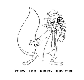 WILLY, THE SAFETY SQUIRREL logo
