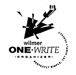 WILMER ONE-WRITE ORGANIZER PERFECTLY SIMPLE, YET SIMPLY PERFECT logo
