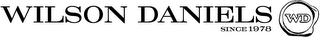 WILSON DANIELS SINCE 1978 WD logo
