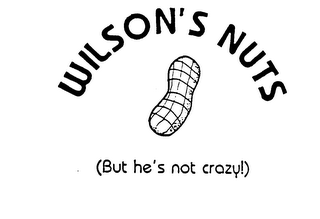 WILSON'S NUTS (BUT HE'S NOT CRAZY!) logo