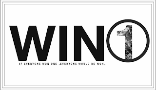 WIN 1 IF EVERYONE WON ONE .EVERYONE WOULD BE WON. logo