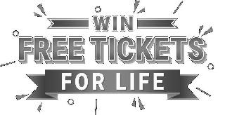 WIN FREE TICKETS FOR LIFE logo