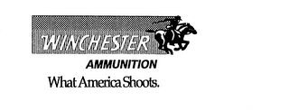 WINCHESTER AMMUNITION WHAT AMERICA SHOOTS. logo