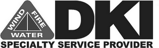 WIND FIRE WATER DKI SPECIALTY SERVICE PROVIDER logo