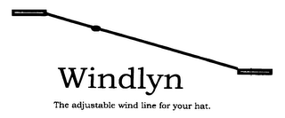 WINDLYN THE ADJUSTABLE WIND LINE FOR YOUR HAT. logo