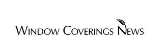 WINDOW COVERINGS NEWS logo