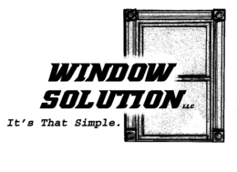 WINDOW SOLUTION LLC IT'S THAT SIMPLE. logo