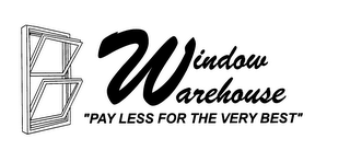 WINDOW WAREHOUSE "PAY LESS FOR THE VERY BEST" logo