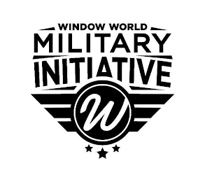 WINDOW WORLD MILITARY INITIATIVE W logo