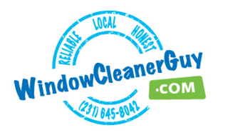 WINDOWCLEANERGUY.COM RELIABLE LOCAL HONEST (231) 645-8042 logo