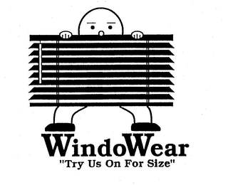 WINDOWEAR "TRY US ON FOR SIZE" logo