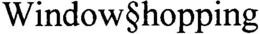 WINDOW§HOPPING logo