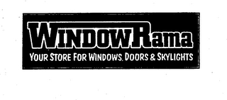 WINDOWRAMA YOUR STORE FOR WINDOWS, DOORS & SKYLIGHTS logo