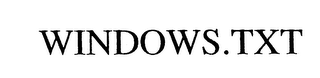 WINDOWS.TXT logo