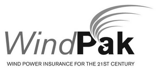 WINDPAK WIND POWER INSURANCE FOR THE 21ST CENTURY logo
