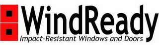 WINDREADY IMPACT-RESISTANT WINDOWS AND DOORS logo